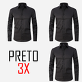 KIT 3 CAMISAS T-CARBON™  SLIM PREMIUM 50% DE DESCONTO