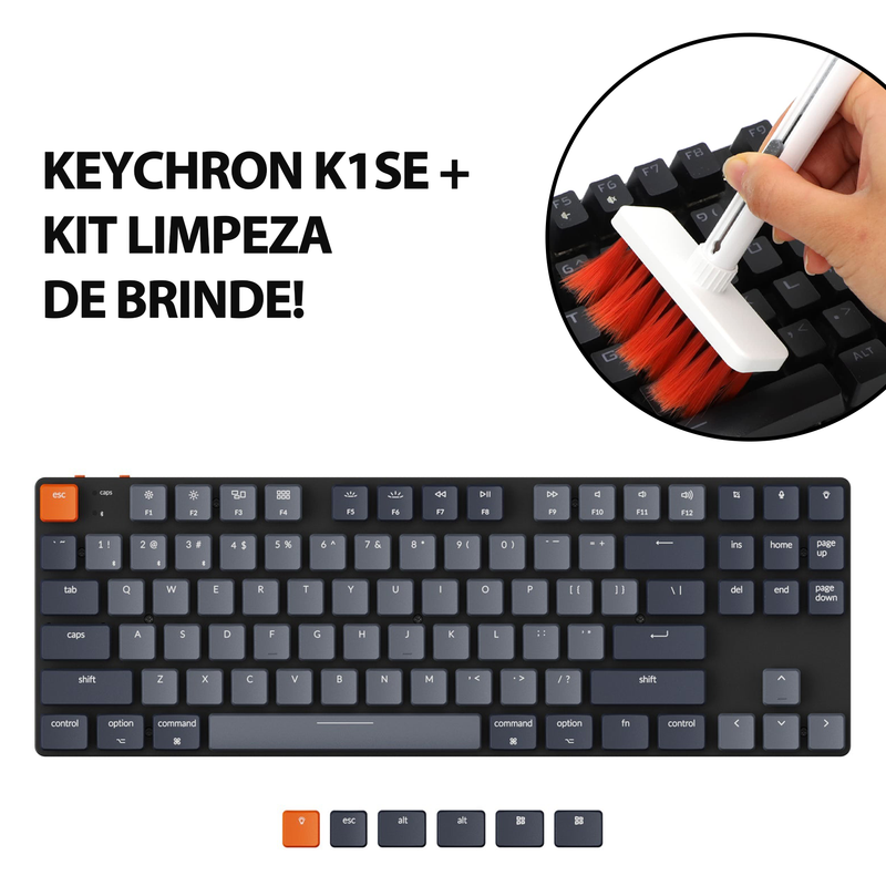 Keychron K1 SE - Low Profile Optical Switch + Brinde